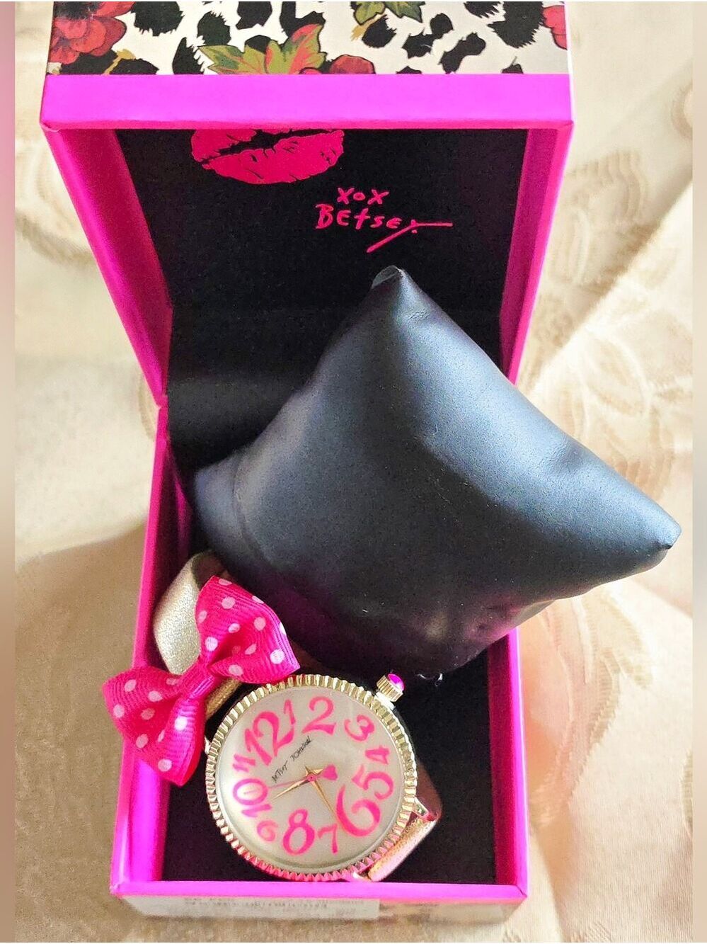 NEW! Betsey Johnson Women's Bow Watch